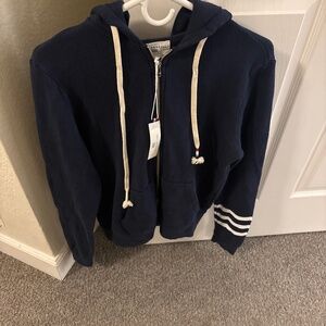 Sol Angeles women’s full zip navy hoodie new with tags medium